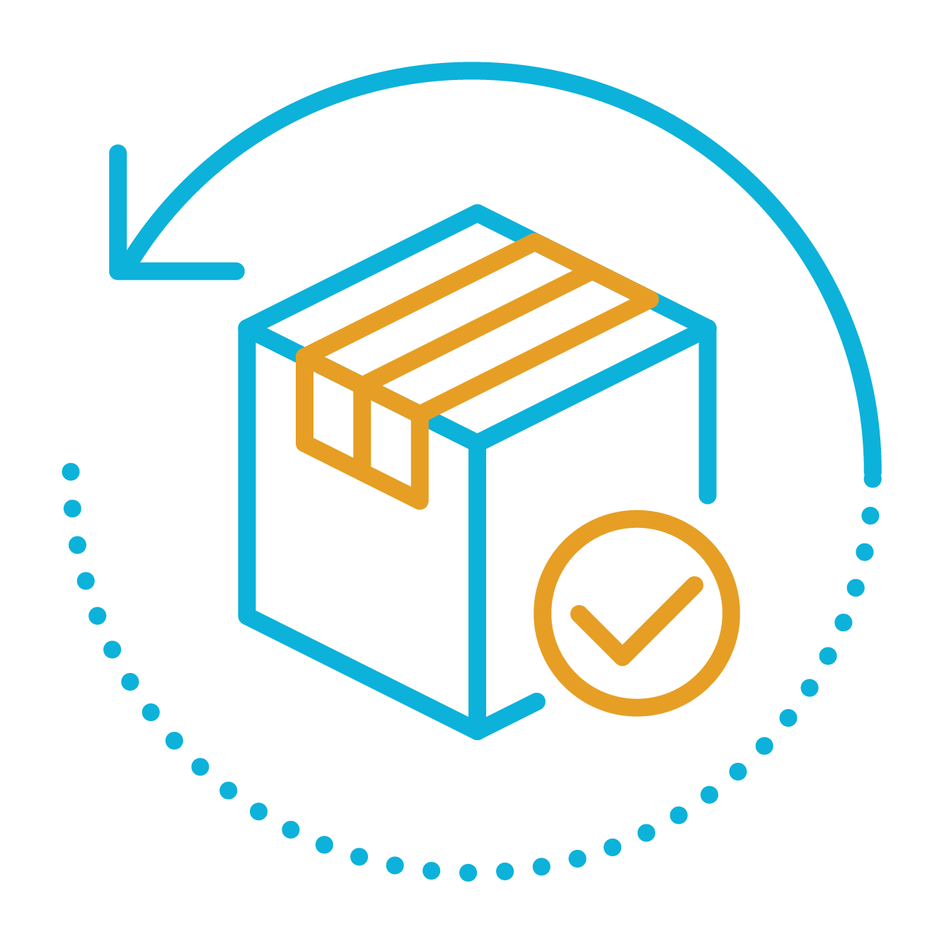 blue and icon box icon