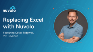 Video thumbnail of Oliver Ridgwell talking about replacing excel with Nuvolo