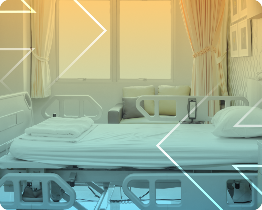 hospital room that meets compliance requirements