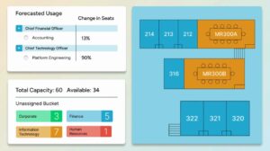 Screenshot of Nuvolo's space and workplace product