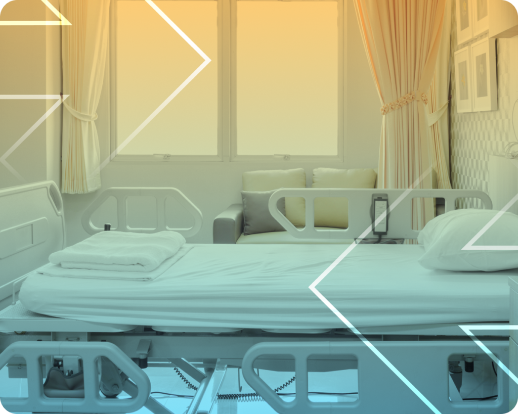 hospital room that meets compliance requirements